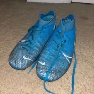Nike Vibrant Blue Soccer Cleats